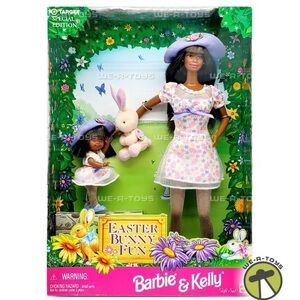 Barbie & Kelly Easter Bunny Fun Doll Set - Floral Pink & Lavender